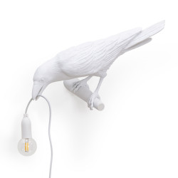 PLACE FURNITURE SELETTI LIGHTING BIRD LAMP WHITE LOOKING LEFT 03